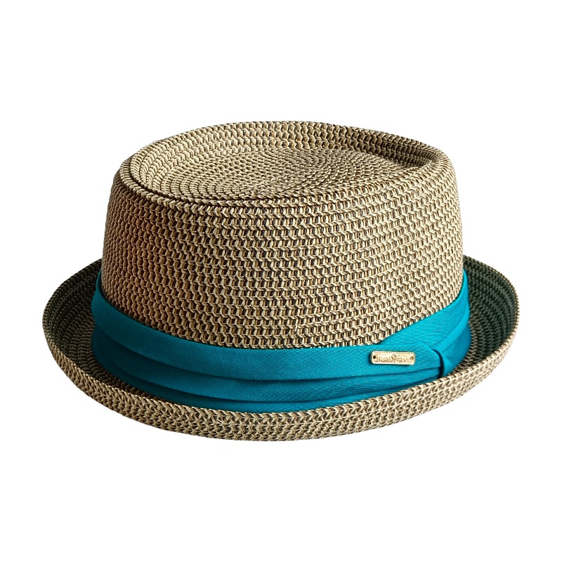 Topi Pork Pie Pria Lipat Tiga  - Bucket Hat Straw ulasan dan harga