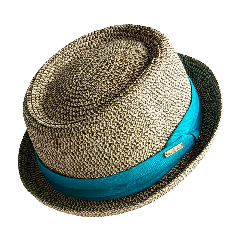 Topi Pork Pie Pria Lipat Tiga  - Bucket Hat Straw ulasan dan harga