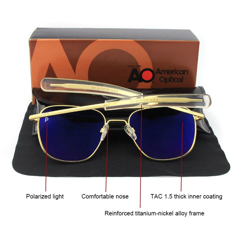 Kacamata Hitam AO Lensa Terpol - Sunglasses Aviator Polarized ulasan dan harga
