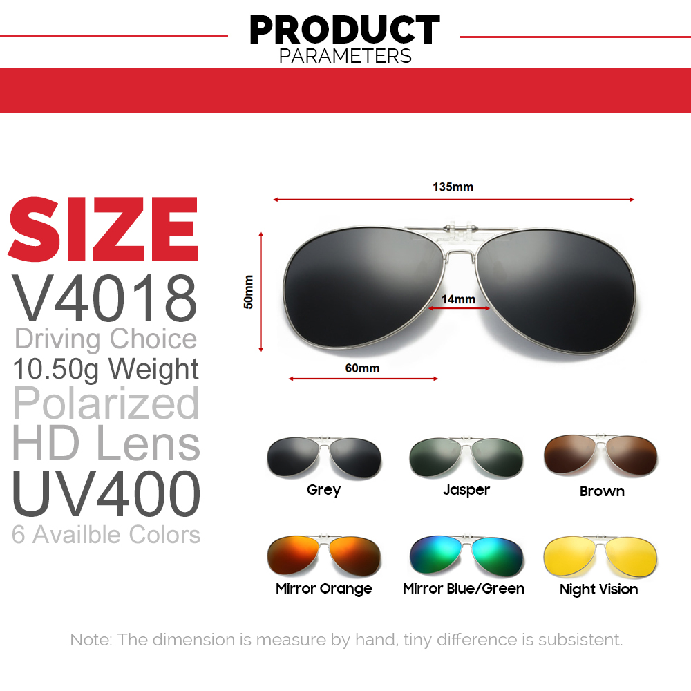 Kacamata Pilot Besar Klip Pada - Sunglasses Aviator Polarized ulasan dan harga
