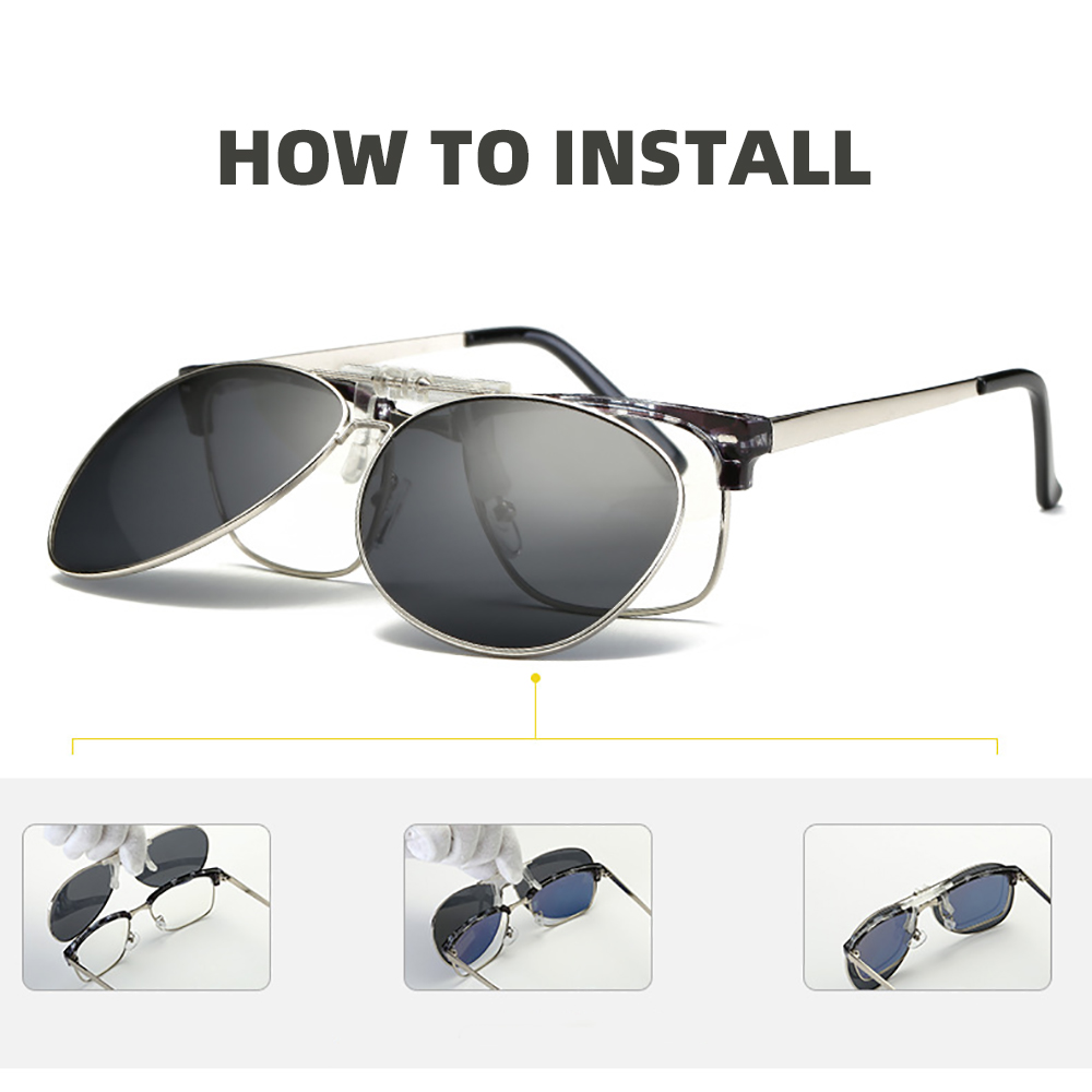 Kacamata Pilot Besar Klip Pada - Sunglasses Aviator Polarized ulasan dan harga