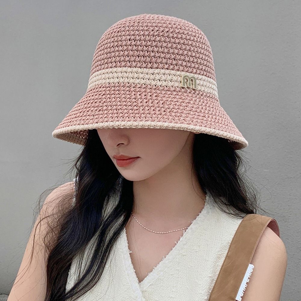Topi Nelayan Busur Elegan Modi - Bucket Hat Straw ulasan dan harga